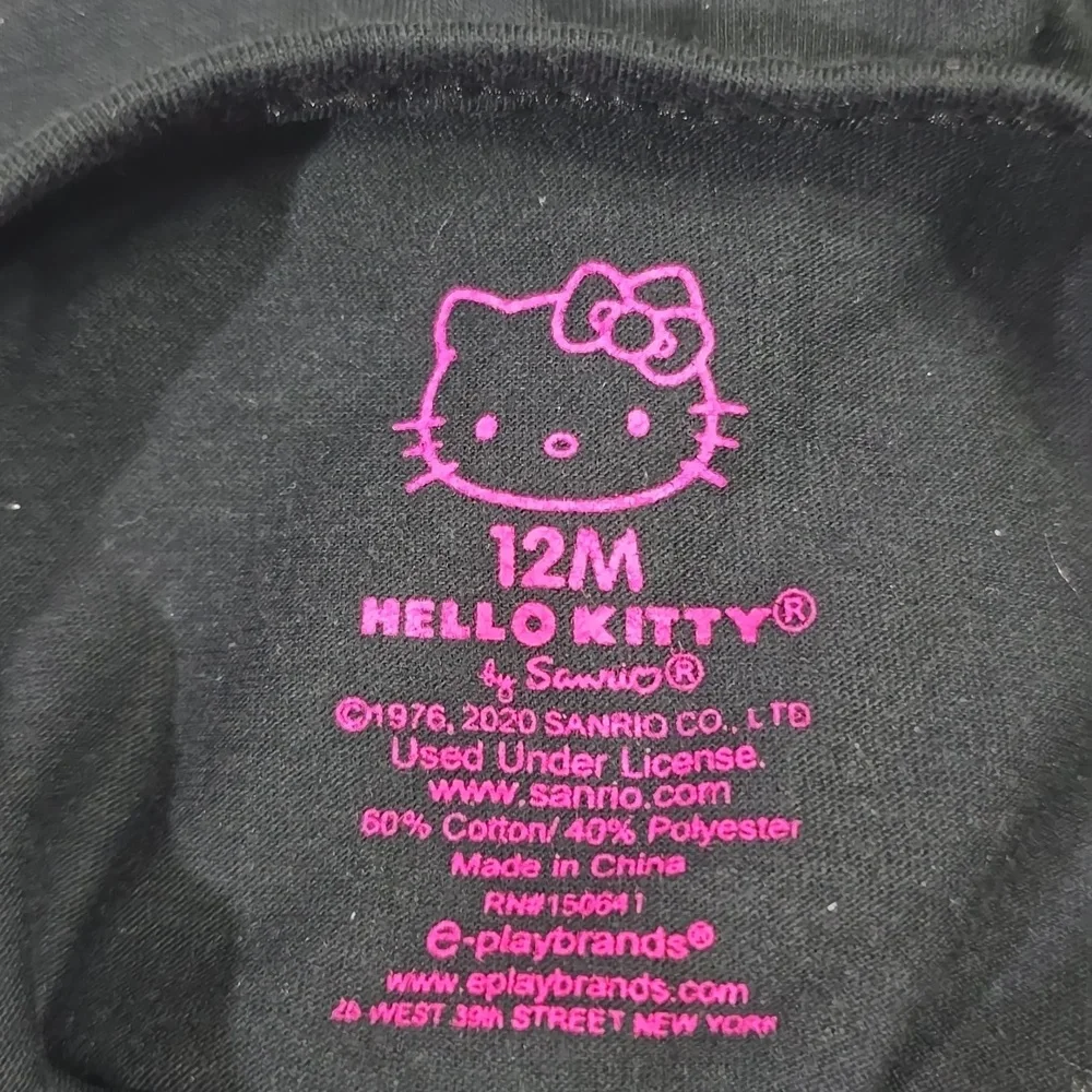 Hello Kitty Tank Top & Short Set - Black and Pink Size 12M